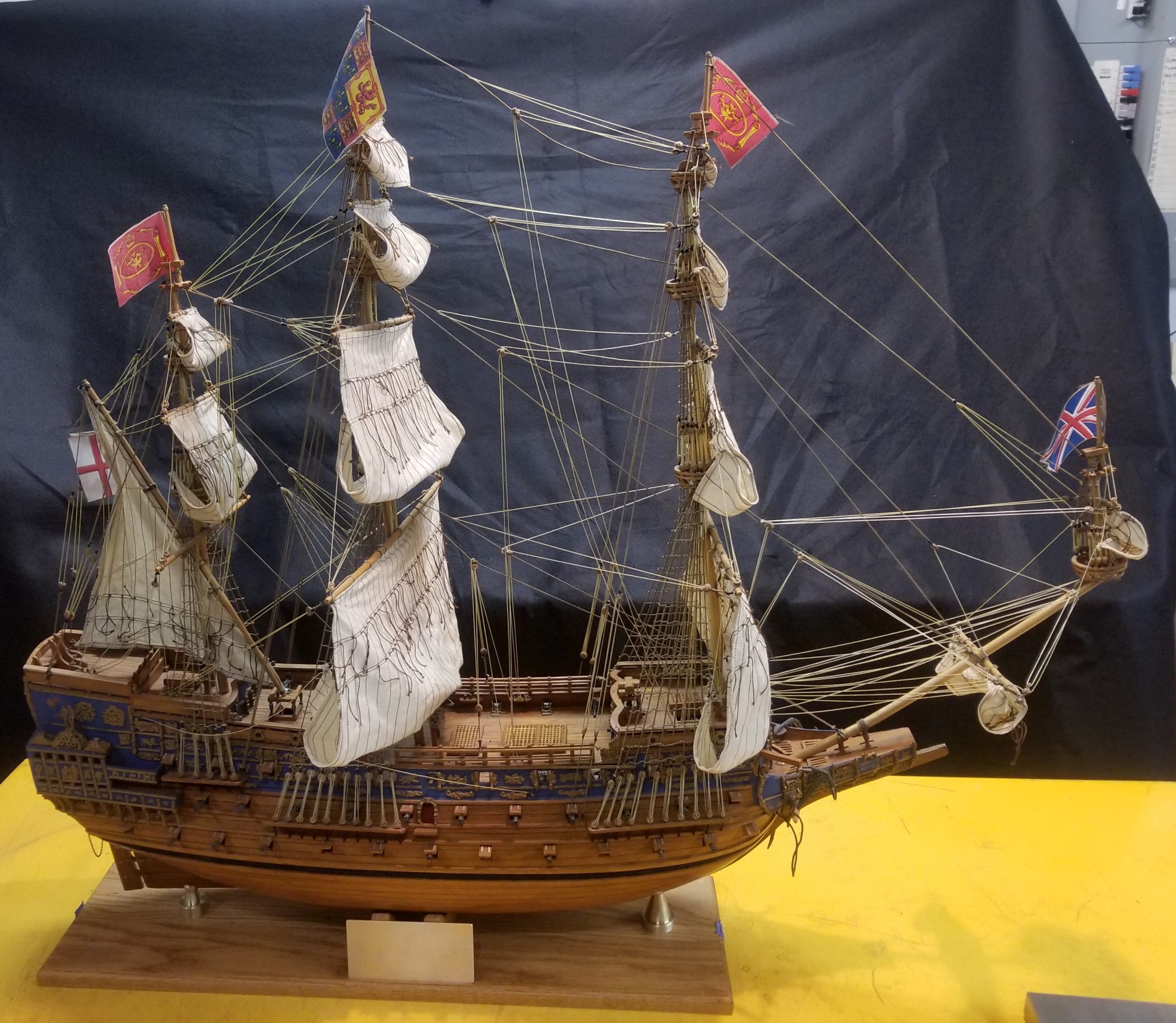 Restoration - 1637 Sovereign of the Seas Model Ship Restoration - 1637 Sovereign of the Seas Model Ship