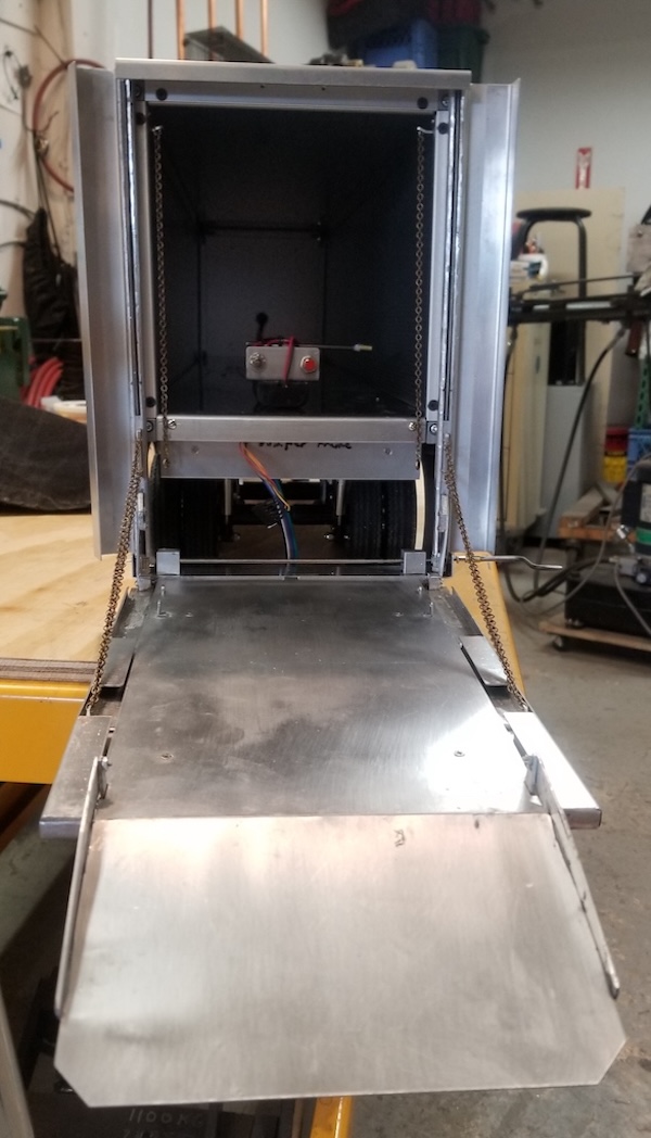 Ramp ready to receiver car