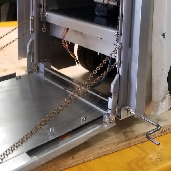 Tractor trailer lift fabrication-after